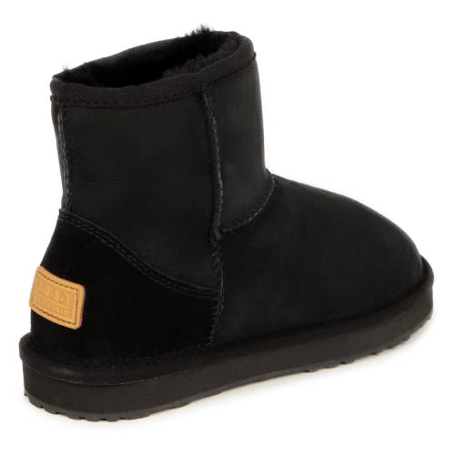 Ladies Mini Classic Sheepskin Boots Black Extra Image 2